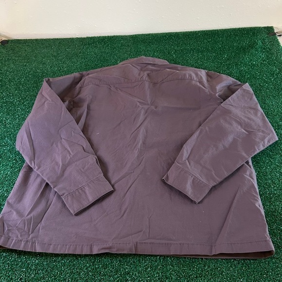 Columbia Landroamer Lined Shirt Jacket Button Up Pockets Brown Mens Extra Large - Picture 5 of 9